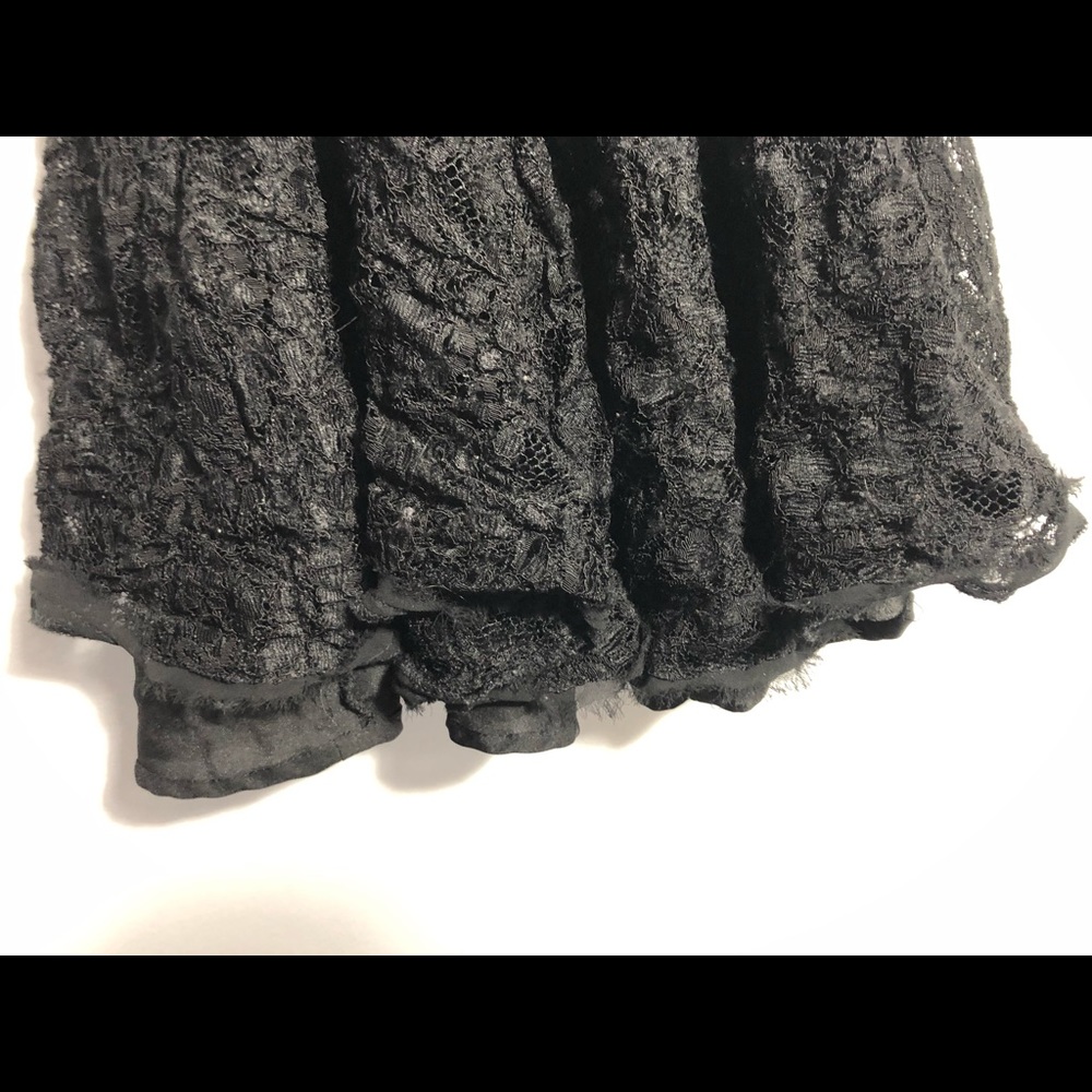 LACE BLACK RUFFLED DRESS - Picture 4 of 4